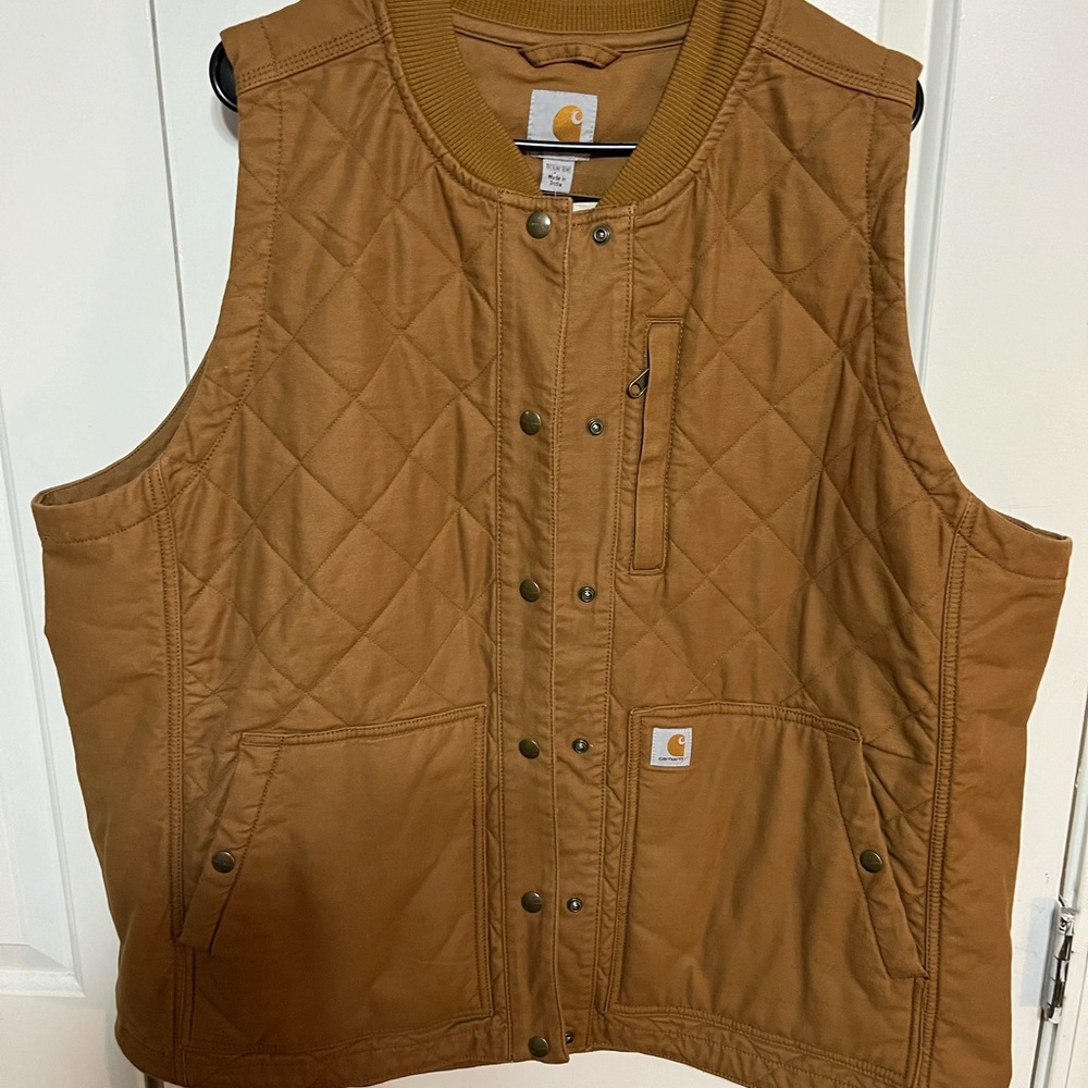 Carhartt Brown Quilted Vest